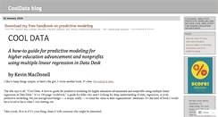 Desktop Screenshot of cooldata.wordpress.com