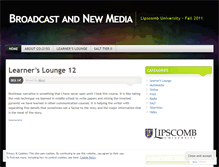 Tablet Screenshot of broadcastnewmedia.wordpress.com