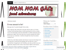 Tablet Screenshot of nomnomgal.wordpress.com