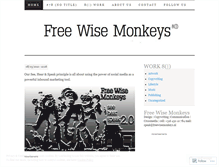 Tablet Screenshot of freewisemonkeys.wordpress.com