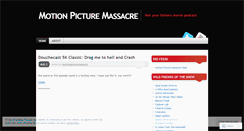 Desktop Screenshot of motionpicturemassacre.wordpress.com