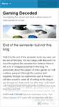 Mobile Screenshot of gamingdecoded.wordpress.com