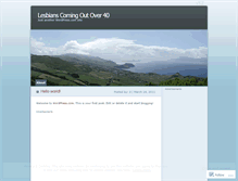 Tablet Screenshot of latelifelesbian.wordpress.com