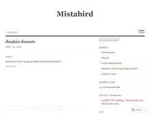 Tablet Screenshot of mistabird.wordpress.com