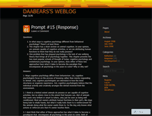 Tablet Screenshot of daabears.wordpress.com