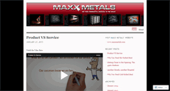 Desktop Screenshot of maxxmetals.wordpress.com