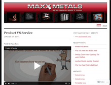 Tablet Screenshot of maxxmetals.wordpress.com