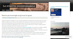 Desktop Screenshot of lostrettoindispensabile.wordpress.com