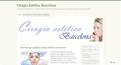 Desktop Screenshot of cirugiaesteticabarcelona.wordpress.com