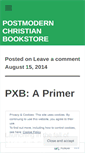 Mobile Screenshot of postmodernchristianbookstore.wordpress.com
