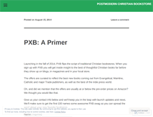 Tablet Screenshot of postmodernchristianbookstore.wordpress.com