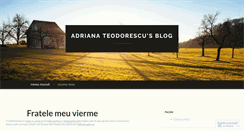Desktop Screenshot of adrianateodorescu.wordpress.com