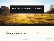 Tablet Screenshot of adrianateodorescu.wordpress.com