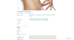 Desktop Screenshot of anorexiaandbodyimage.wordpress.com