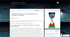 Desktop Screenshot of algerialeaks.wordpress.com
