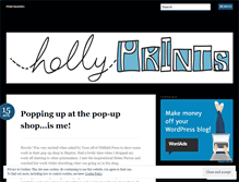 Tablet Screenshot of hollyprints.wordpress.com