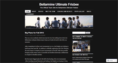 Desktop Screenshot of bellarmineultimatefrisbee.wordpress.com