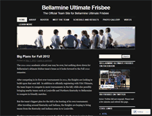 Tablet Screenshot of bellarmineultimatefrisbee.wordpress.com