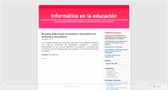 Desktop Screenshot of informaticaenlaeducacion.wordpress.com