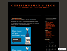 Tablet Screenshot of chrisbowsman.wordpress.com