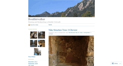 Desktop Screenshot of boulderwalker.wordpress.com