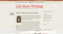 Desktop Screenshot of lifestorywriting.wordpress.com