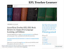 Tablet Screenshot of eflteacherlearner.wordpress.com