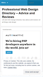 Mobile Screenshot of professionalwebdesigndirectory.wordpress.com