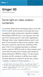 Mobile Screenshot of ginger3d.wordpress.com