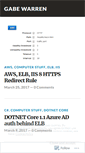 Mobile Screenshot of gabewarren.wordpress.com