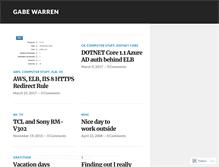 Tablet Screenshot of gabewarren.wordpress.com