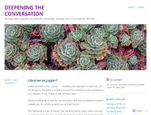 Tablet Screenshot of deepening.wordpress.com