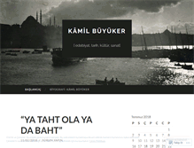 Tablet Screenshot of kamilbuyuker.wordpress.com