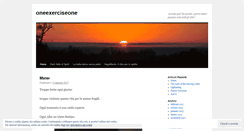 Desktop Screenshot of oneexerciseone.wordpress.com