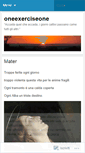 Mobile Screenshot of oneexerciseone.wordpress.com