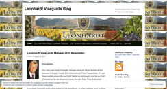 Desktop Screenshot of leonhardtvineyards.wordpress.com