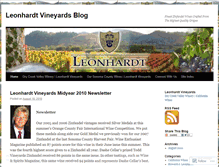 Tablet Screenshot of leonhardtvineyards.wordpress.com