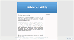 Desktop Screenshot of carlyboyle.wordpress.com