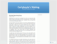 Tablet Screenshot of carlyboyle.wordpress.com