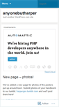 Mobile Screenshot of anyonebutharper.wordpress.com