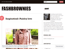 Tablet Screenshot of fashbrownies.wordpress.com