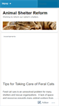 Mobile Screenshot of animalshelterreform.wordpress.com