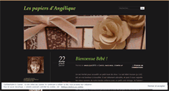 Desktop Screenshot of lespapiersdangelique.wordpress.com