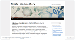 Desktop Screenshot of matkahaukka.wordpress.com