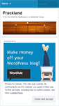 Mobile Screenshot of frackland.wordpress.com