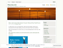 Tablet Screenshot of frackland.wordpress.com
