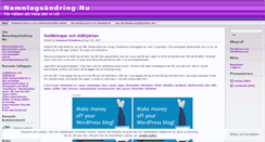 Desktop Screenshot of namnlagsandringnu.wordpress.com