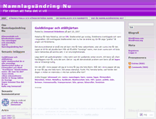 Tablet Screenshot of namnlagsandringnu.wordpress.com