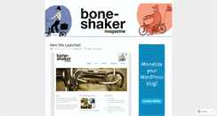 Desktop Screenshot of boneshakermag.wordpress.com