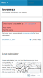Mobile Screenshot of lovemeter.wordpress.com
